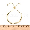 Brass Round Beads Slider Bracelets for Women BJEW-D317-13D-G-5