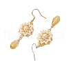 304 Stainless Steel Dangle Earrings EJEW-MZ00216-03-4