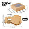 Kraft Paper Candy Storage Box CON-WH0084-90B-2