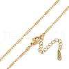 Ion Plating(IP) 201 Stainless Steel Chain Necklaces NJEW-P309-27G-1