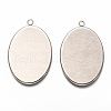 Non-Tarnish 304 Stainless Steel Pendant Cabochon Settings STAS-I176-04B-2