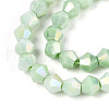 Electroplate Bicone Glass Beads Strands EGLA-T021-6mm-16-06-3