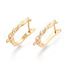 Brass Hoop Earring Findings KK-N267-29G-1