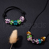 Mega Pet 180Pcs 9 Colors Transparent Resin European Beads RPDL-MP0001-02-7