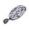 Polymer Clay Rhinestone Pendants RB-S056-15A-B-3