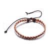 Adjustable Braided Leather Cord Bracelets BJEW-P099-21A-2