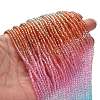 Transparent Painted Glass Beads Strands DGLA-A034-T2mm-A19-2