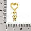 Rack Plating Brass Micro Pave Clear Cubic Zirconia Pendants KK-S380-35A-G-3