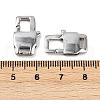 304 Stainless Steel Lobster Claw Clasps STAS-B089-01D-P-3