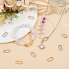 Beebeecraft 10Pcs 2 Colors Brass Spring Gate Rings KK-BBC0014-13-4