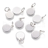 Non-Tarnish 304 Stainless Steel Charms STAS-I124-02B-P-1
