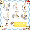 Cat Pendant Stitch Markers HJEW-AB00480-2