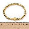 304 Stainless Steel Beaded Bracelets for Women BJEW-Z133-01G-3