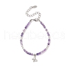 4Pcs 4 Style 304 Stainless Steel Butterfly Charm Bracelets Set BJEW-JB09319-2