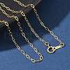 Brass Cable Chain Necklaces for Women Men NJEW-Z068-08G-1