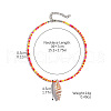 Summer Beach Natural Shell Pendant Glass Seed Beaded Necklaces for Women FS-WGEF253-09-2