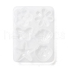 Flower & Shell & Starfish & Paw Print & Butterfly Silicone Molds X-DIY-P059-07-4