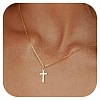 Cross Brass Pendant Necklaces for Women FS-WGED8DC-04-1