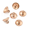 304 Stainless Steel Bead Cap Pendant Bails STAS-G224-24RG-09-1