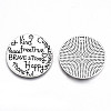 Tibetan Style Alloy Pendants TIBE-S323-010AS-RS-2