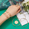 SUNNYCLUE 12Pcs Steel Adjustable Bangle Making AJEW-SC0002-G-3