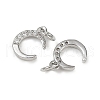 Brass Micro Pave Cubic Zirconia Pendants KK-R230-01P-2