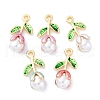 Alloy Enamel Pendants FIND-M060-22G-1