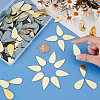 Olycraft 150Pcs Teardrop Glass Cabochons DIY-OC0001-39B-3