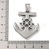 304 Stainless Steel Pendants STAS-D110-13AS-3