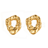 Stainless Steel Hammered Nuggets Stud Earrings YZ1124-4