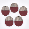 Resin & Wenge Wood Pendants X-RESI-T023-01J-1