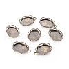 Tibetan Style Alloy Pendant Cabochon Settings TIBEP-0581-AB-LF-1