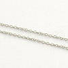 Non-Tarnish 304 Stainless Steel Cable Chains X-CHS-Q001-09-100m-1