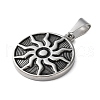 304 Stainless Steel Enamel Pendants STAS-G346-44P-2