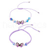 Adjustable Nylon Braided Bead Bracelets BJEW-TA00482-2