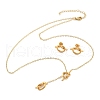 304 Stainless Steel Jewelry Set SJEW-V001-01G-3