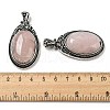 Natural Rose Quartz Big Pendants G-Z050-10B-3