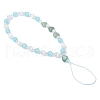Heart Cat Eye Mobile Straps HJEW-JM03427-02-4