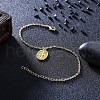 Trendy Brass Charm Bracelets BJEW-BB32150-4