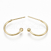 Brass Stud Earrings X-KK-S348-375-2