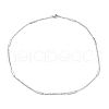 Non-Tarnish 304 Stainless Steel Rectangle Link Chain Necklace NJEW-K249-04P-1