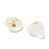 Frosted Transparent Acrylic Beads OACR-F013-10-2