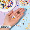  800Pcs 8 Colors Frosted Opaque Acrylic Beads OACR-TA0001-51-5