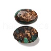 Natural Malachite Cabochons G-E464-42V-2