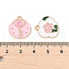 Valentine's Day Alloy Enamel Pendants FIND-M058-01KCG-3