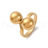 304 Stainless Steel Adjustable Cuff Rings for Women RJEW-B131-03A-3