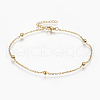 304 Stainless Steel Anklets AJEW-H013-02G-1