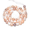 Natural Cultured Freshwater Pearl Beads Strands PEAR-N014-05N-3