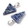 Natural Blue Spot Jasper Pendants G-B127-04P-04-3
