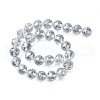 Transparent Electroplate Glass Beads Strands EGLA-N002-34E-F03-4